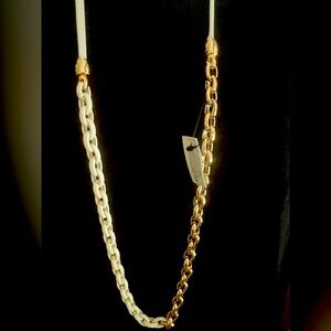 CHICO'S MAGNETICMIX WHITE MULTISTRAND NECKLACE